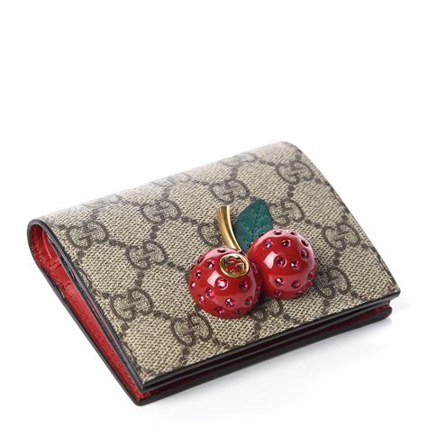 gucci cherries wallet